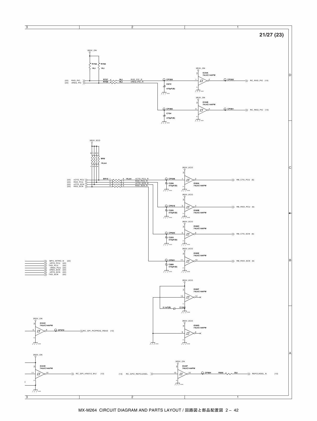 SHARP MX M264 314 354 U-N-FP Circuit Diagrams-3